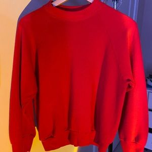 Red sweatshirt